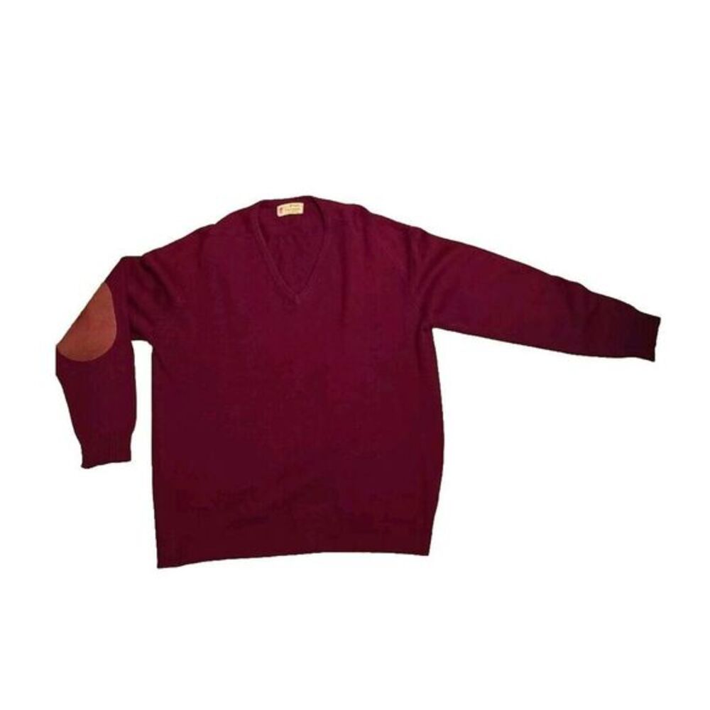 Vintage Mens Pringle Made In Scottland 100% Cashmere Sweater Size 46 V-Neck - Picture 6 of 14